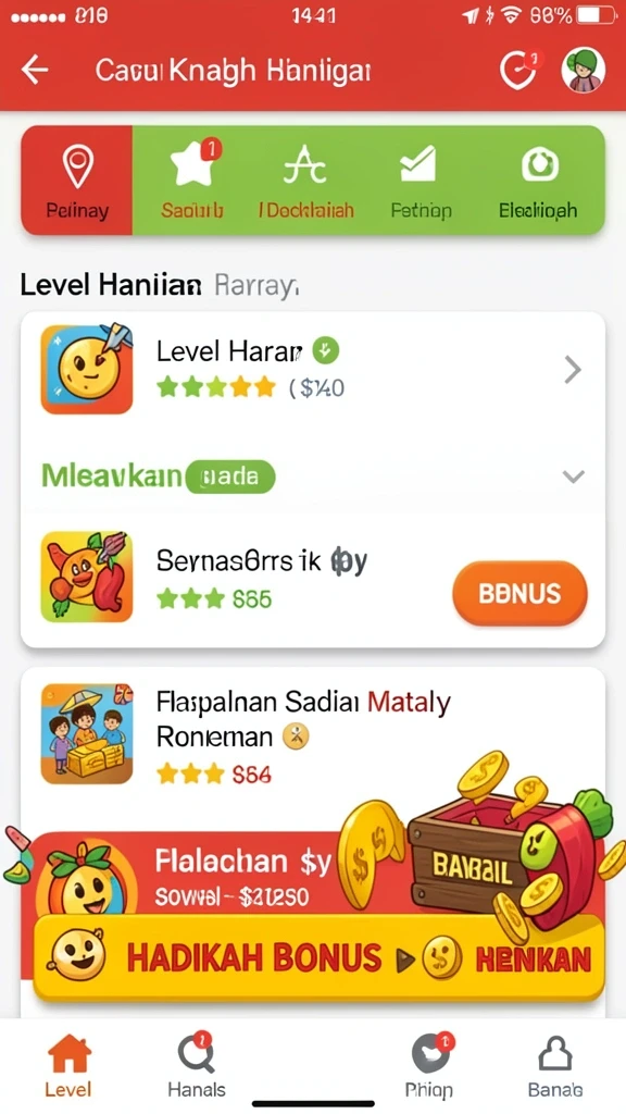api77 - Tangkapan layar memperlihatkan grafis menawan dari level terbaru.